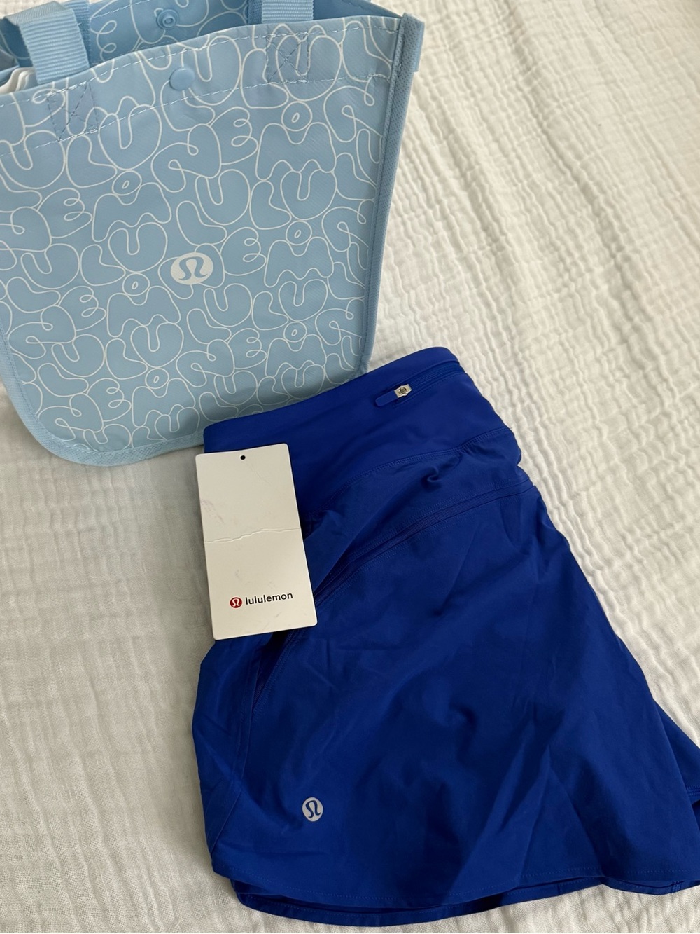 lululemon speed up shorts 4” beach ball blue